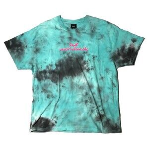 Huf Worldwide Mens Small T Shirt Tie Dye Washed Pattern